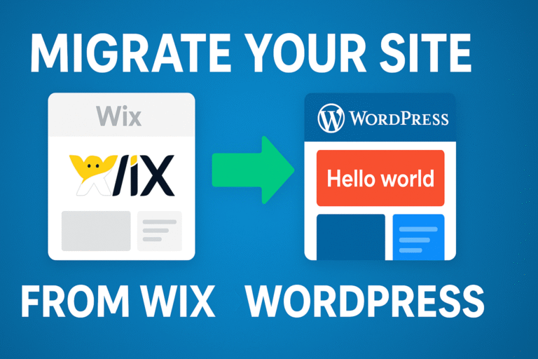 migrate wix to wordpress